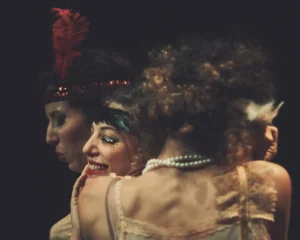 photo of young female jazz dancers from confessions of a flapper video production